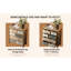 Commode d'appoint rustique en bois à 6 tiroirs rustique, décor de style pour la chambre à coucher et le salon, commode de rangement en bois à usage durable, chambre à coucher, intérieur décoratif de salle à manger