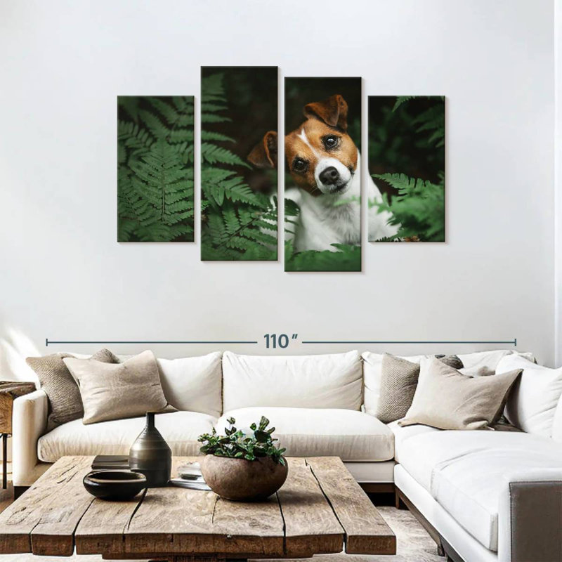 Brampt Adorable Terrier, 48" H x 75" W