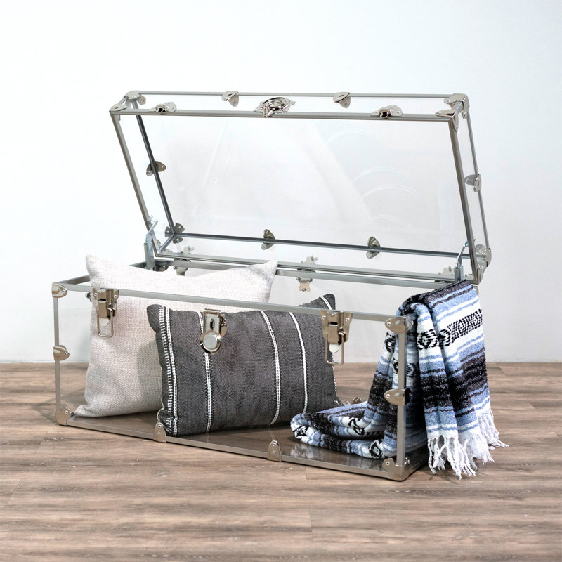 Acrylic Accent Trunk, Silver