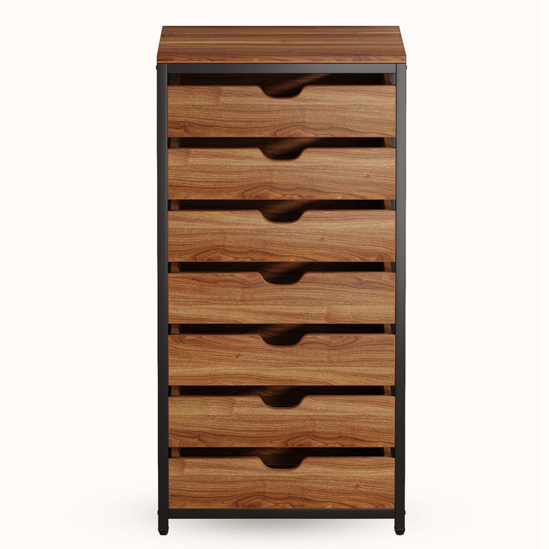 Commode à 7 tiroirs avec roulettes