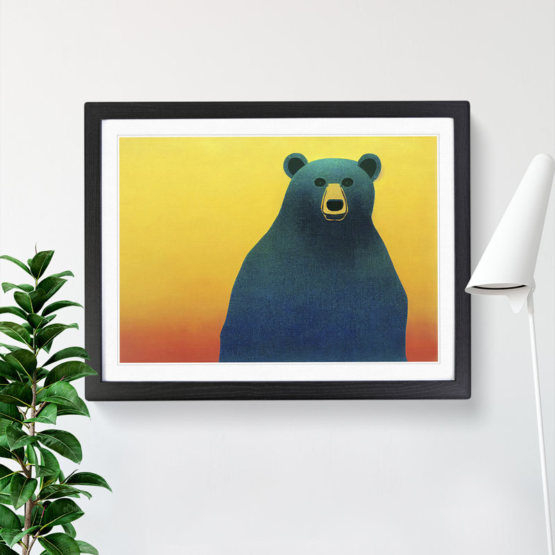 Great Bear - Single Picture Frame Painting, Black, 46cm H x 64cm W x 2cm D
