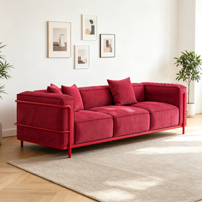 Canapé moderne à trois places en tissu de luxe moderne