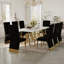 Chaise parsons en velours capitonné Lyal