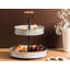 2-Tiered Cake Stand KOUIGN Silver Tiered Stand