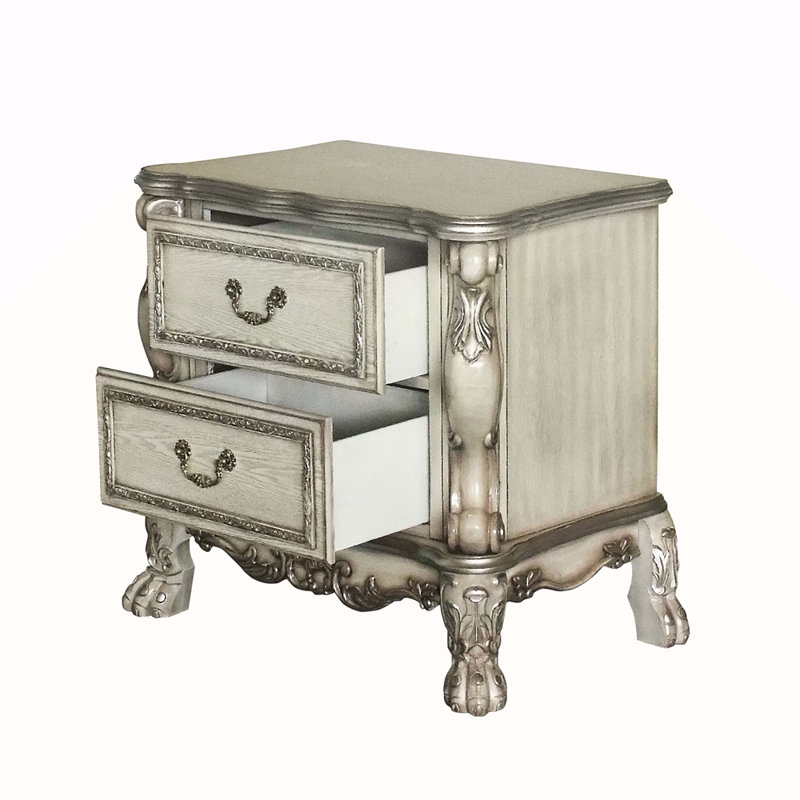 Table de chevet 2 tiroirs Vintage