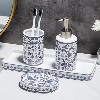 4 Pieces Bathroom Accessories Complete Set