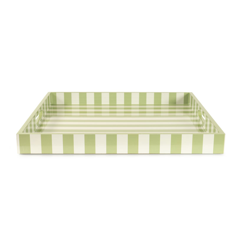 Plateau à rayures roses - Wayfair, Vert