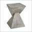 Table d'appoint TESS Modern - forme de sablier torsadé, gris clair, sans assemblage-129458317