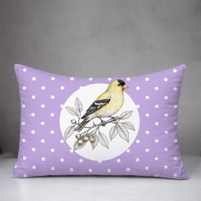 Yellow Finch Indoor/Outdoor Reversible Pillow