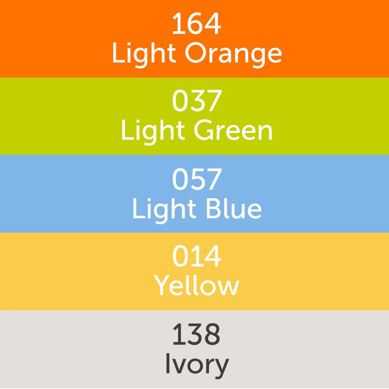 Ensemble de levage de module TINY TOT, H 9 po x l 38 po x P 57 po, Jaune-vert / orange / bleu