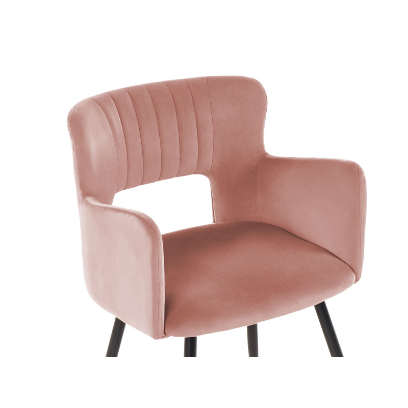 Kirssy Upholstered Dining Chair, Pink, 2