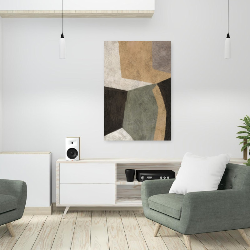 Art contemporain contemporain abstrait, H 36 po x l 24 po
