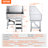 48 in. H x 38 in. W x 24 in. D Stainless Steel Adjustable and Foldable Cat and Dog Grooming tub