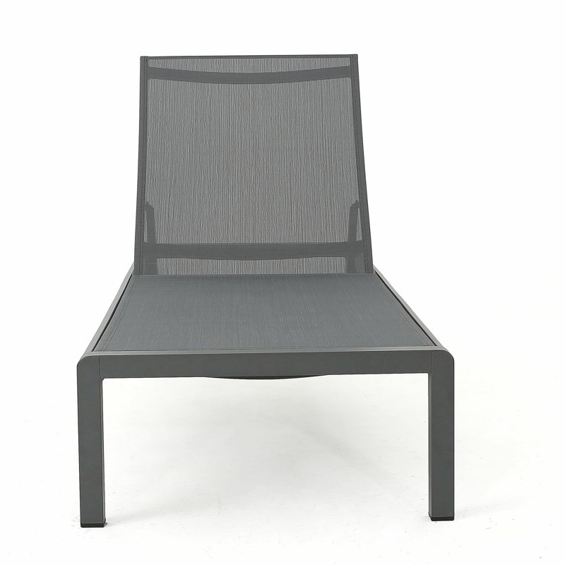 Fashion Chaise Lounge for Outdoor, Gray