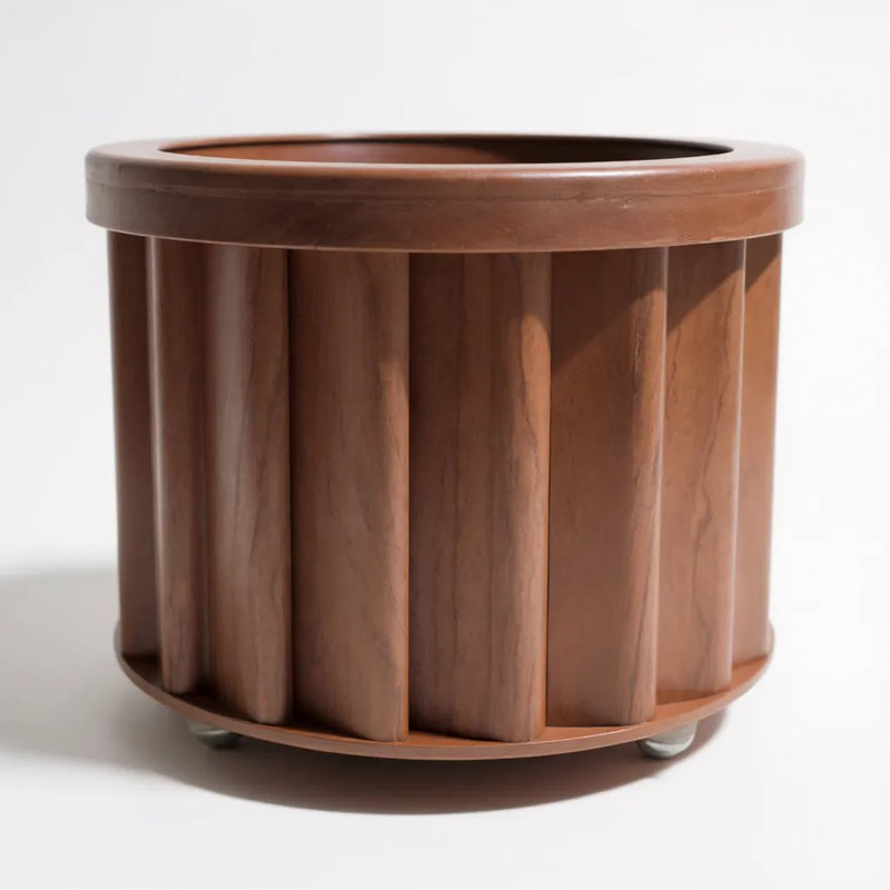 Pot rond Strata MD - brun foncé, H 6,25 po x l 8,38 po x P 8,38 po, Marron foncé