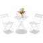 2 - Person Steel Patio Dining Set Round Table-55409709