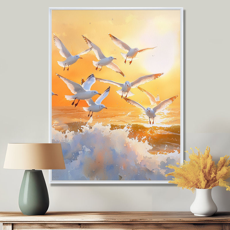 Ayshea - Animals Wall Art Prints, H 32 po x l 24 po, Impression encadrée flottante, Blanc