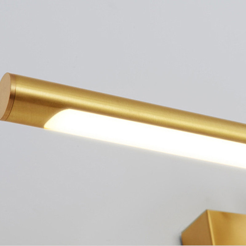 Copper Deer Head Vanity Light, Metal & Acrylic Design With 3-color Led