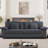 Modular Extra-Long Corduroy Sofa, 92"W, USB Charging, 2 Pillows & Easy 15-min Assembly, Spacious 2 Seater Sectional-119010099
