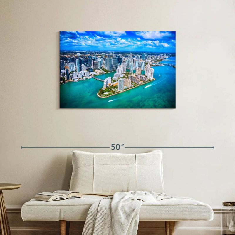 Vue aérienne de Sirci Miami, H 24 po x l 36 po