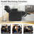Modern Faux Leather Power Reclining Loveseat Set With Led Lighting, Cup Holders And Storage Console