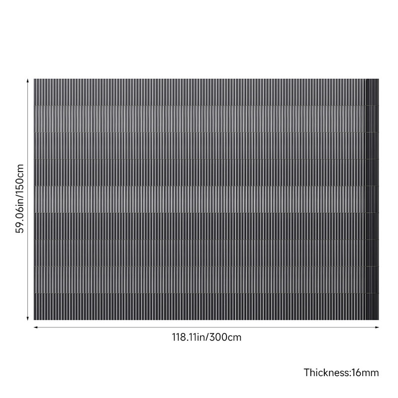 Fence Panels Fencing with 1 Panel(s) Included, 150cm H x 300cm W x 1.6cm D