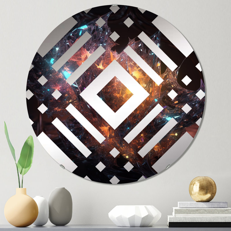 Selvi - Miroir décoratif diamant, 31,4 po x 31,4 po