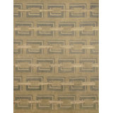 Geometric Area Rug in Tortilla/Gray