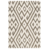 Oldroyd Geometric Handmade Tufted Wool Ivory/Grey Area Rug