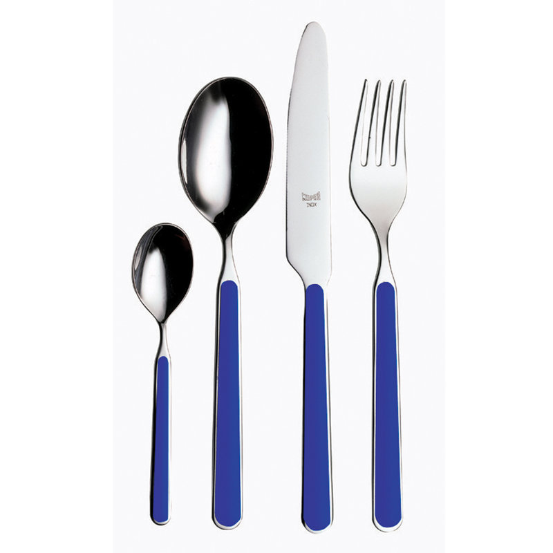 Fantasia Flatware Set - 24 Pieces - Vicuna, Light Blue