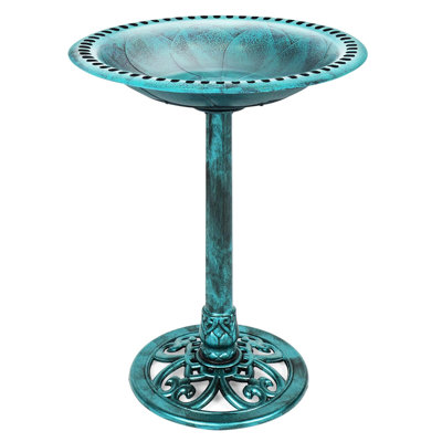 Brumby Resin Pedestal Birdbath