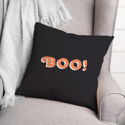 Boo! Square Pillow Cover & Insert