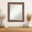 Miroir mural encadré biseauté brun moyen-118340759