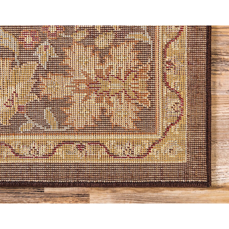 Tapis oriental beige / brun Niles, Rectangle 7 pi 1 po x 10 pi