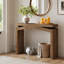 Console de style champêtre de 101,6 cm (40 po) au design ajouré, table d'entrée étroite avec cadre renforcé pour couloir-448672491-448672492-448672494