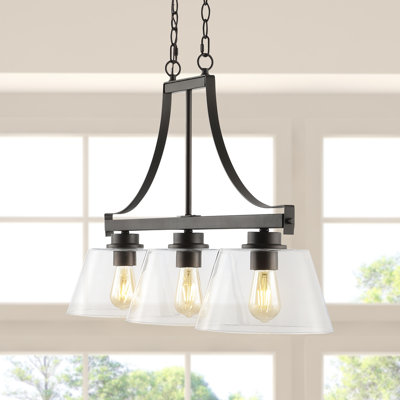 Luminaire suspendu pour îlot de cuisine 3 lumières Alberae