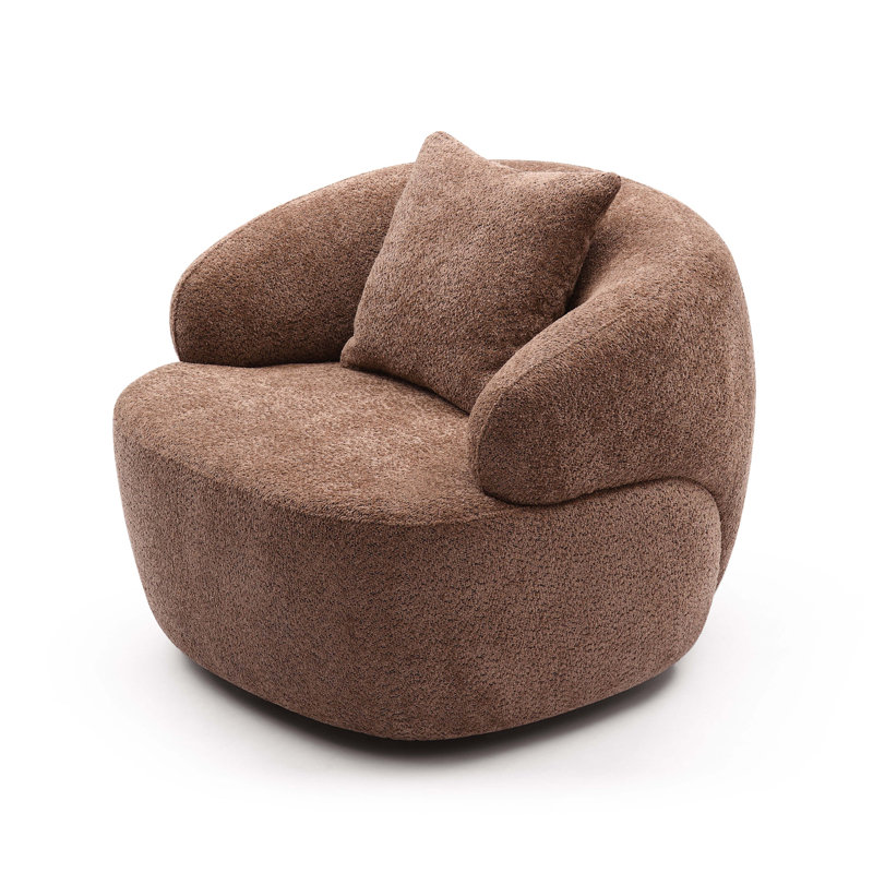Fauteuil d'appoint Mid-Century, Brun