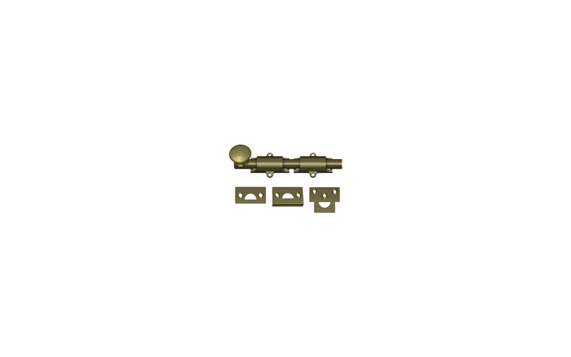 Brass Hardware, 1.25" H x 6" W x 1" D, Antique Brass