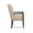 Modern Streamline Upholstered Fabric Armchair