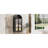 Modern Farmhouse Arched Cabinet with Glass Doors-767762431