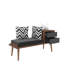 Banc de rangement rembourré avec tiroirs Klingbeil