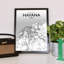Havana City Map - No Frame Print-1255606358