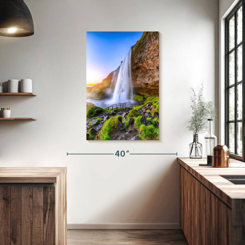 Kerrick Islandais Seljalandsfoss Falls, H 39 po x l 26 po
