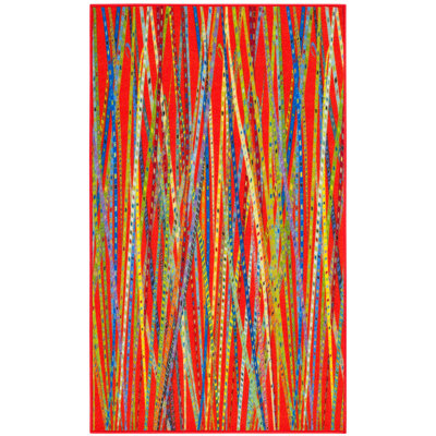 Tapis abstrait performance Zavala Aztec