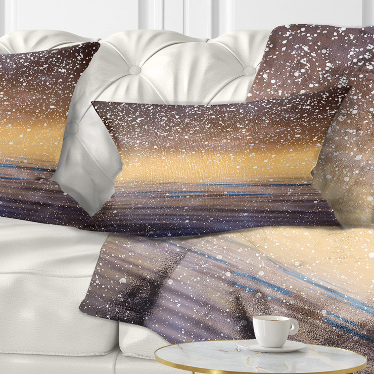 Housse de coussin rectangulaire avec insert Sky Reflection in Lake Skyline