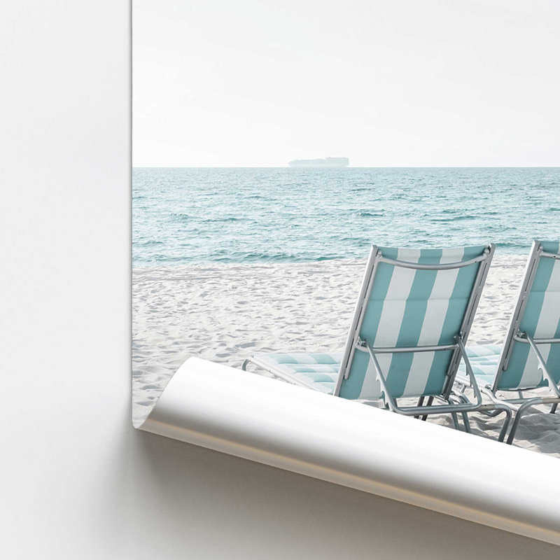 «Seaside Relaxation in Style II», reproduction encadrée, H 16 po x l 12 po, Sans cadre, papier
