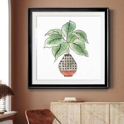 Boho Greenery I - peinture encadrée