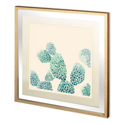 Cactus Maze II by PanPan a Framed Art Print Matted under Glass