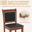 Ensemble de 4 tabourets de comptoir rembourrés Red Barrel Studio® avec cadre ergonomique en bois d'hévéa-1017367480