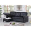 Canapé modulaire réversible en cuir Vegan-133654986